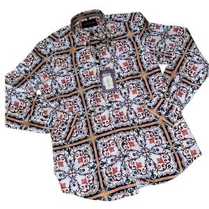 🆕 mens Azaro uomo button up shirt